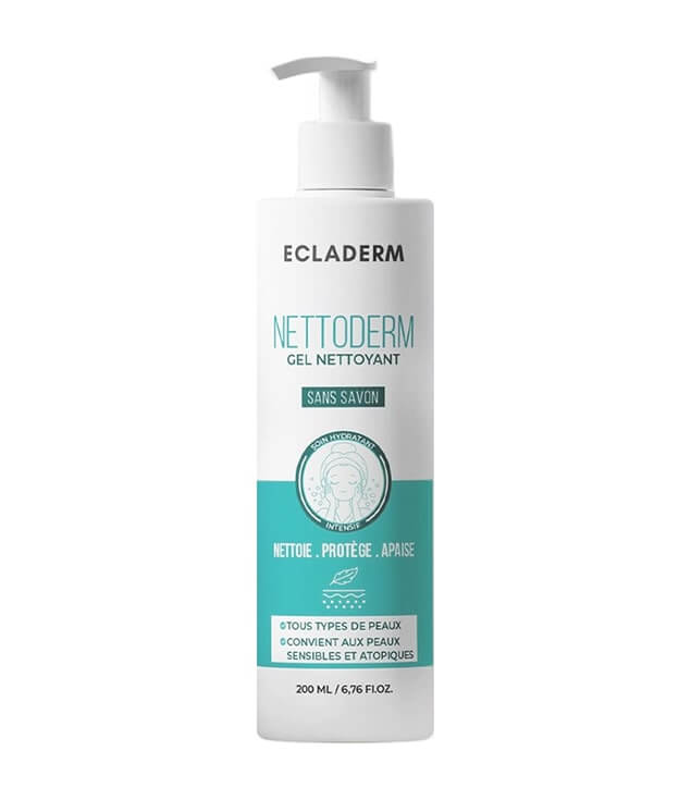 ECLADERM | NETTODERM GEL NETTOYANT SANS SAVON